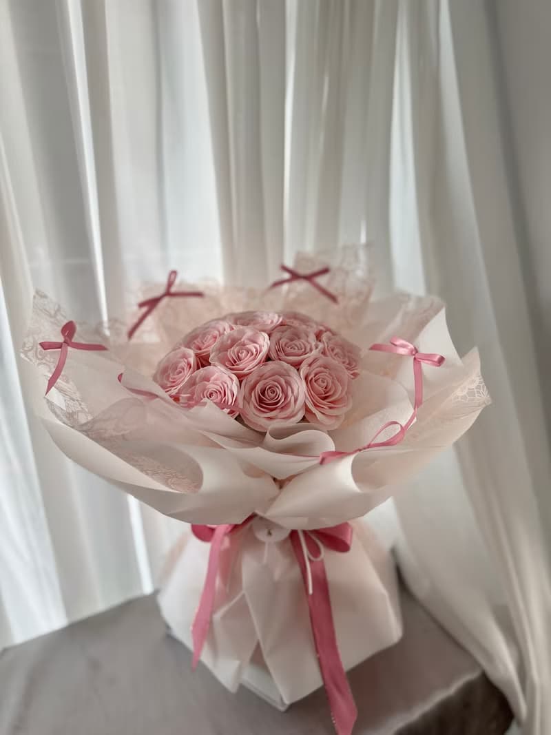 香氛花束 蘇醒花 玫瑰花