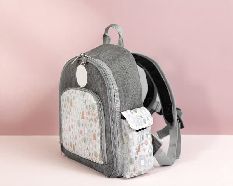 Soin Sewing 所以相縫 - Soin獨家花色愛尼背包-擁抱森林熊