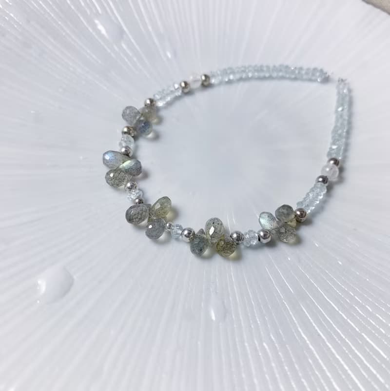 MH純銀天然石_積雨雲_拉長石