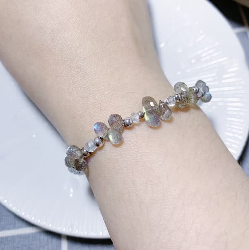 MH純銀天然石_積雨雲_拉長石