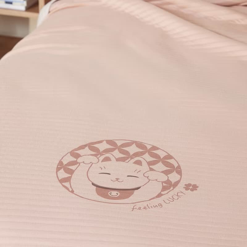 招財貓 雙人萬用毯