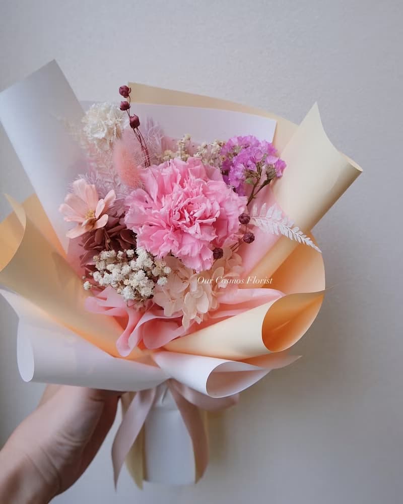 單朵大康乃馨 混合花束 / 母親節 生日 台中花