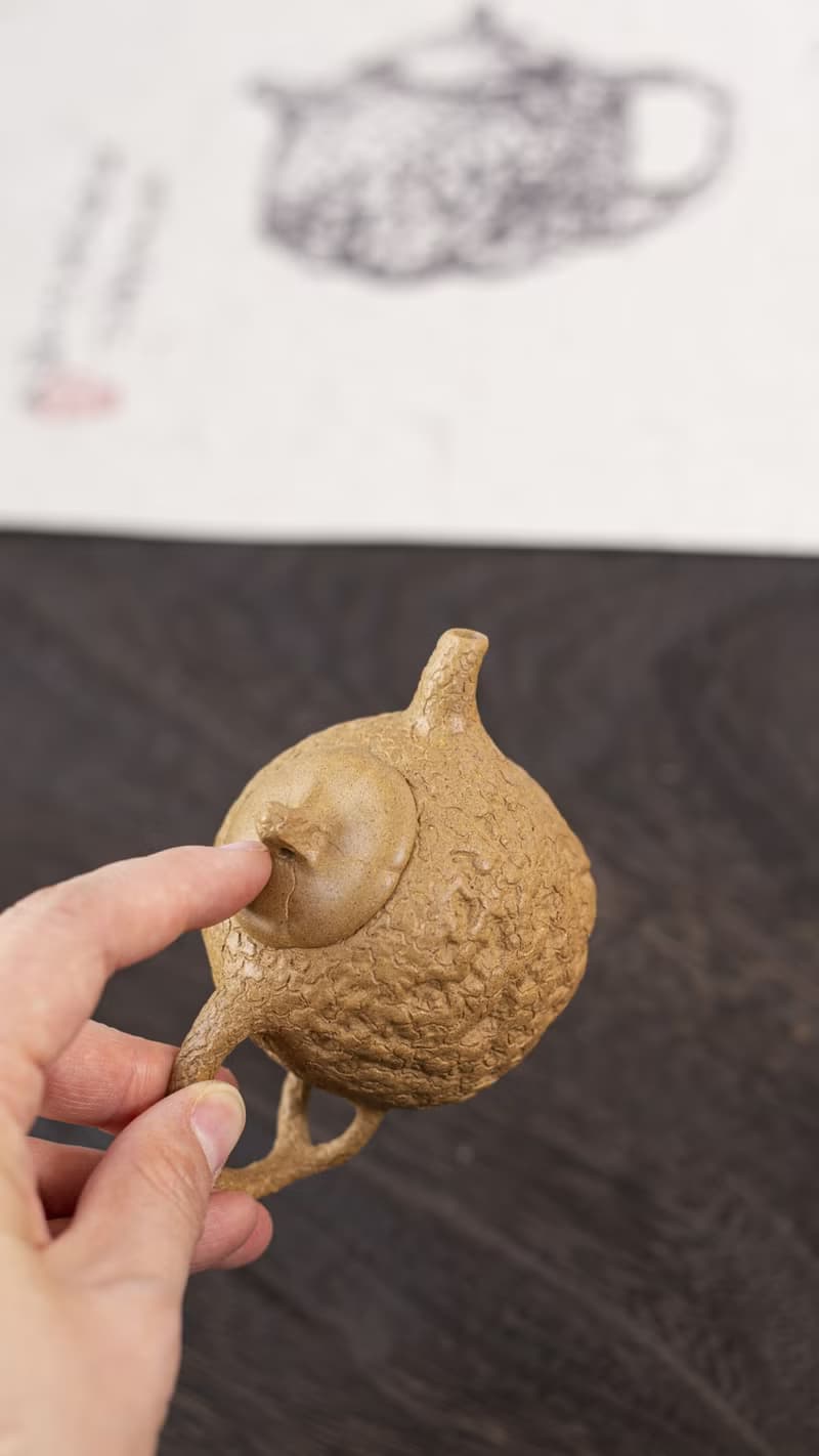 送禮紫砂壺茶壺小供春 把玩器 100cc 精品陈腐段泥 正宗润泽 慕古