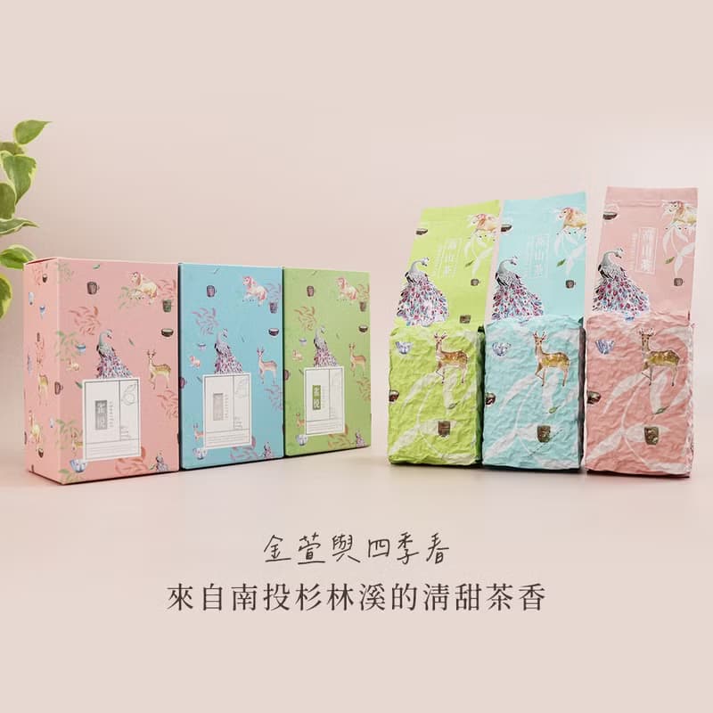 金萱烏龍 輕焙火 茶葉 150克 台灣茶 冬茶 杉林溪茶區 中秋節禮盒