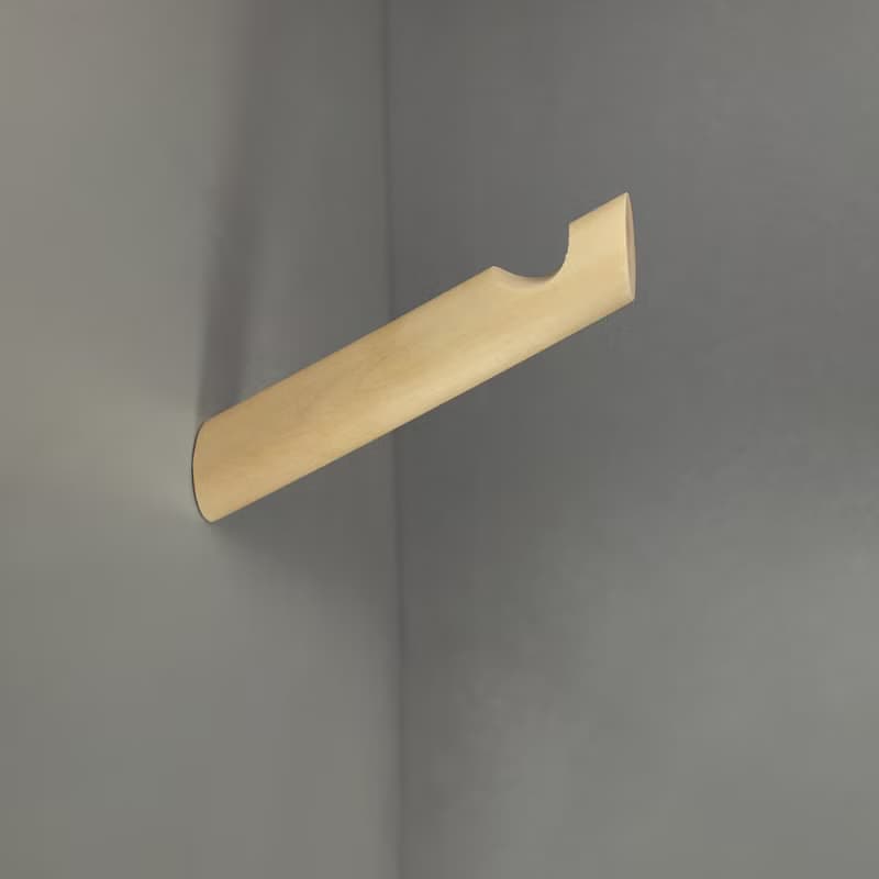 Birch wood wall hook.Minimalist wall storage. Macramé holder. Plant rack hanger.