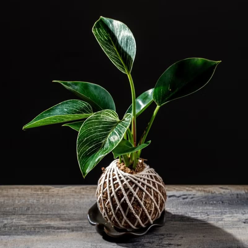 鉑金蔓綠絨苔球 苔球植物 苔玉 適合室內植物 辦公室植物 交換禮