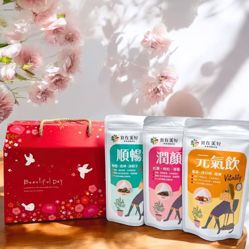 食在美好 花果養生飲三入綜合禮盒組 潤顏飲、順暢飲、元氣飲
