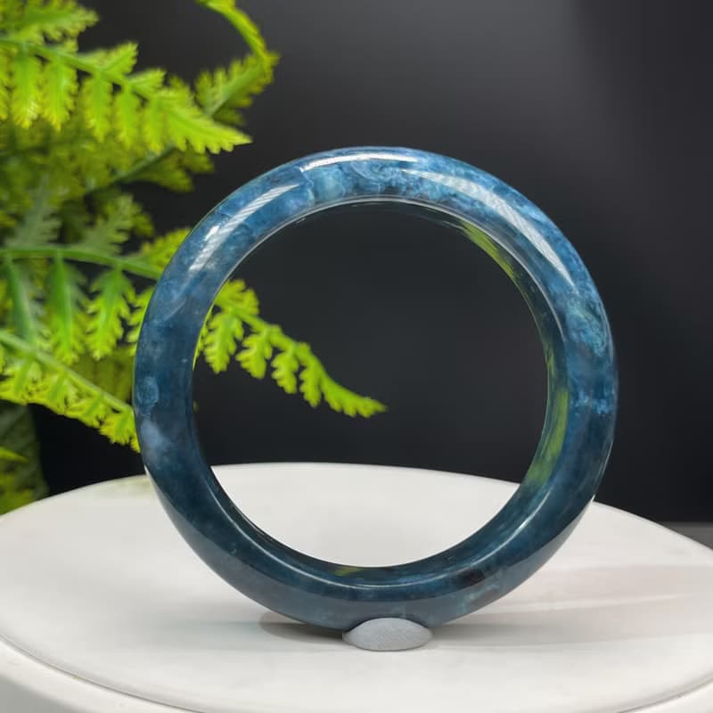 藍線石手鐲 55MM 漸變深藍白 女式手環 開拓進取激發鬥誌平衡情緒