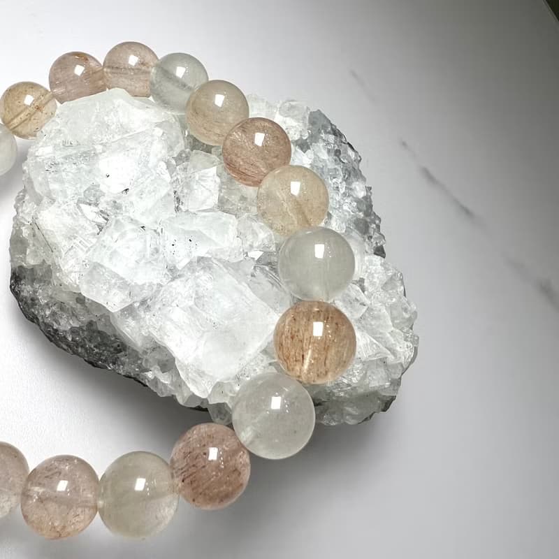 粉兔毛手串 | 水晶 | 水晶手串 | 水晶手鏈 | 水晶手鍊
