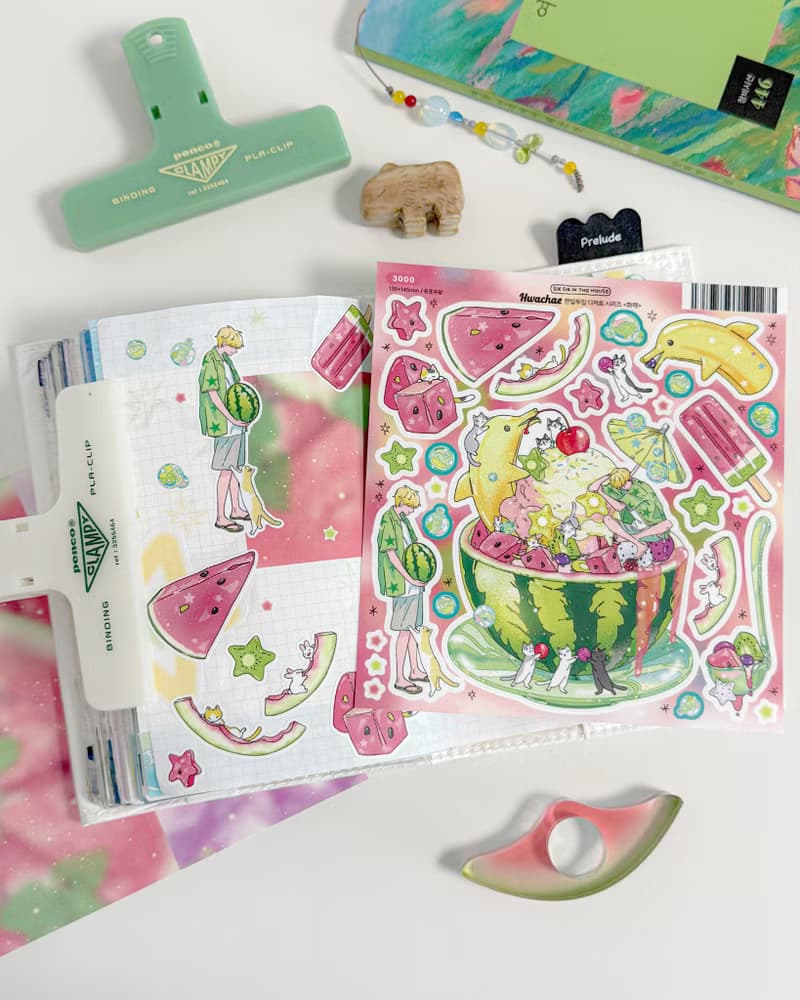 Summer Dessert-Themed Sticker Pack (4 designs + Special Gift)