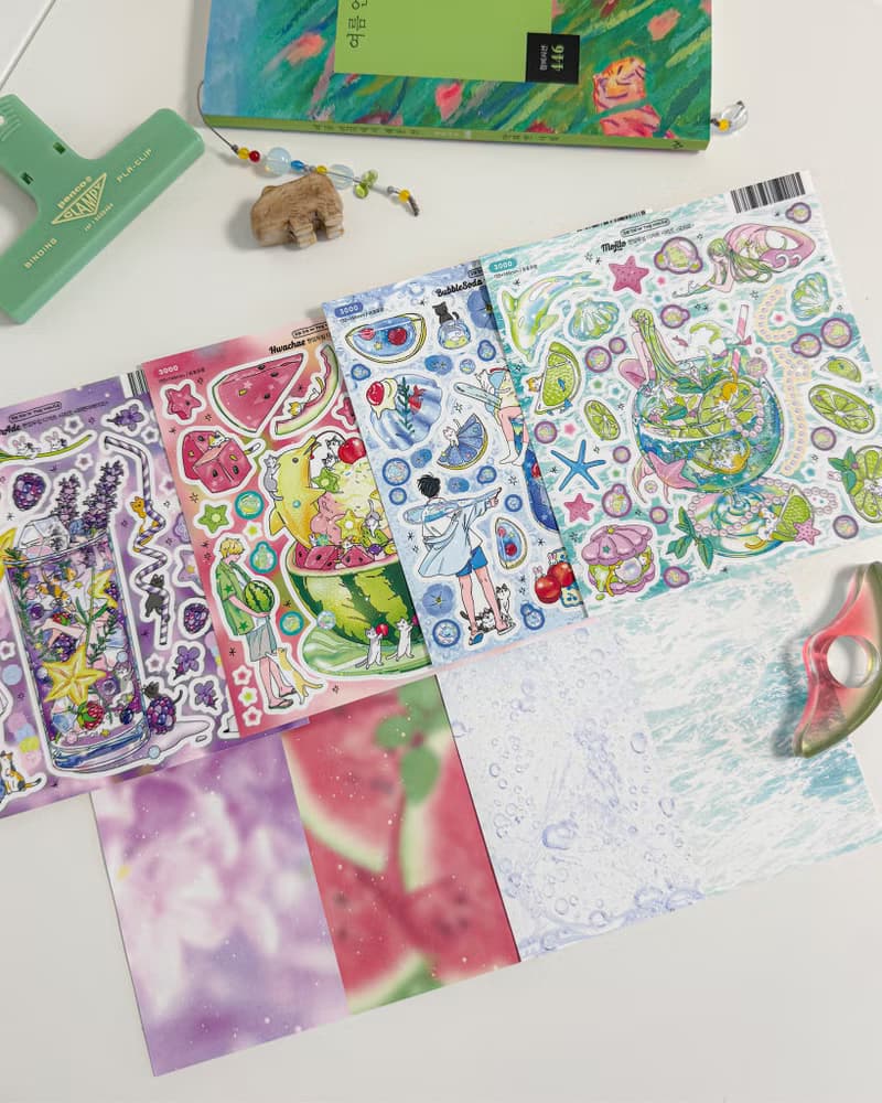 Summer Dessert-Themed Sticker Pack (4 designs + Special Gift)