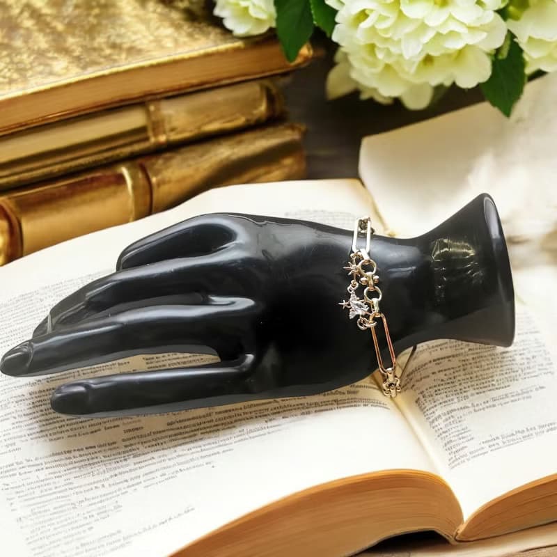 星屑のジルコニアブレスレット　18kgp本金メッキ