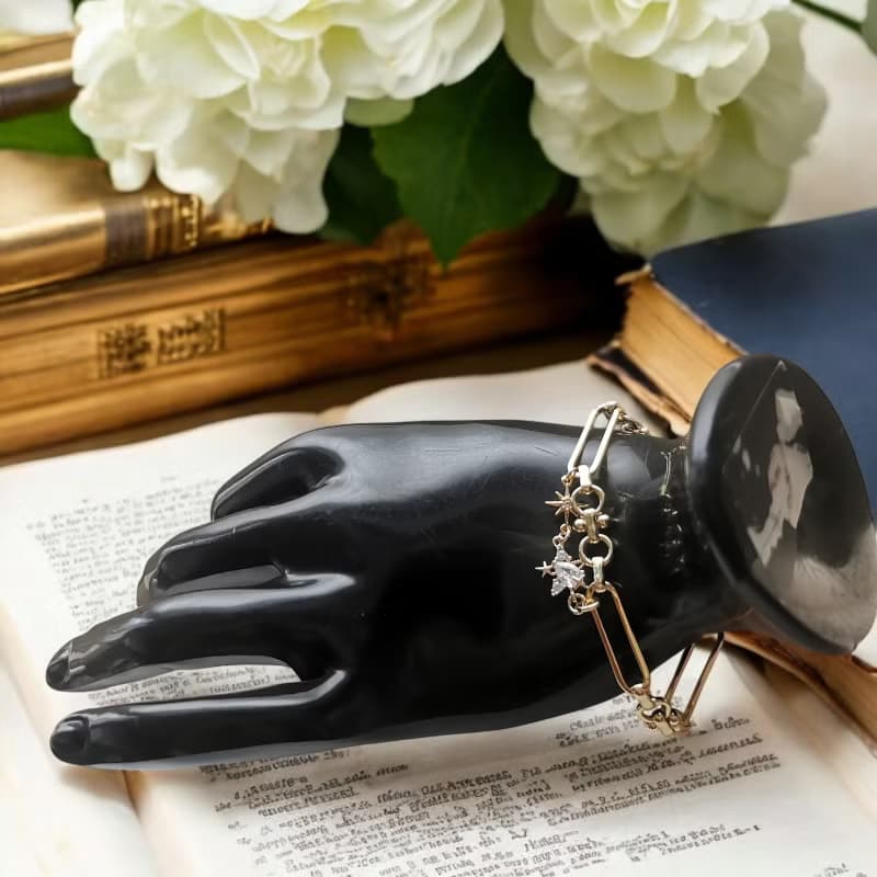 星屑のジルコニアブレスレット　18kgp本金メッキ