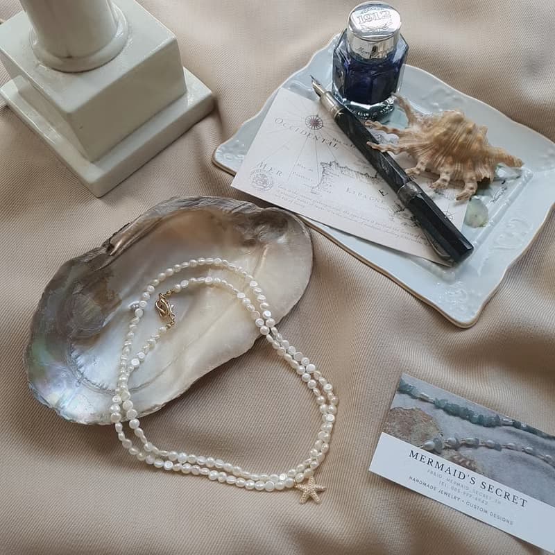 Real Freshwater Pearl Multi-Purpose Necklace ,Bracelet , Mask Necklace