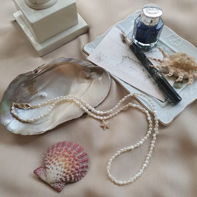Real Freshwater Pearl Multi-Purpose Necklace ,Bracelet , Mask Necklace