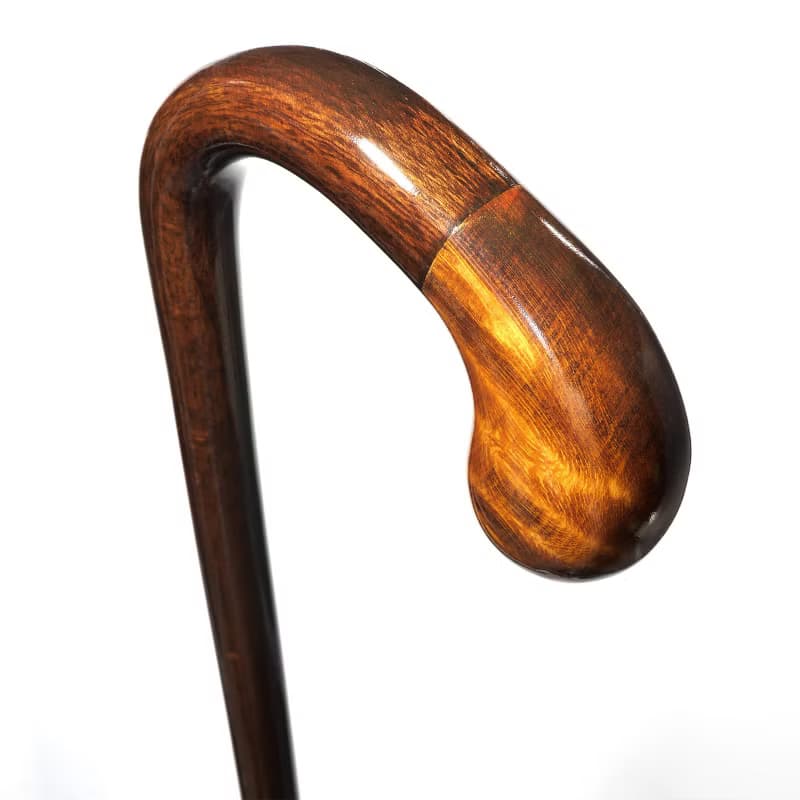 Rosemarron大曲ステッキ　天然木製一本杖