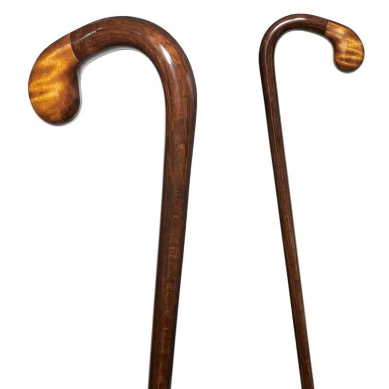 Rosemarron大曲ステッキ　天然木製一本杖