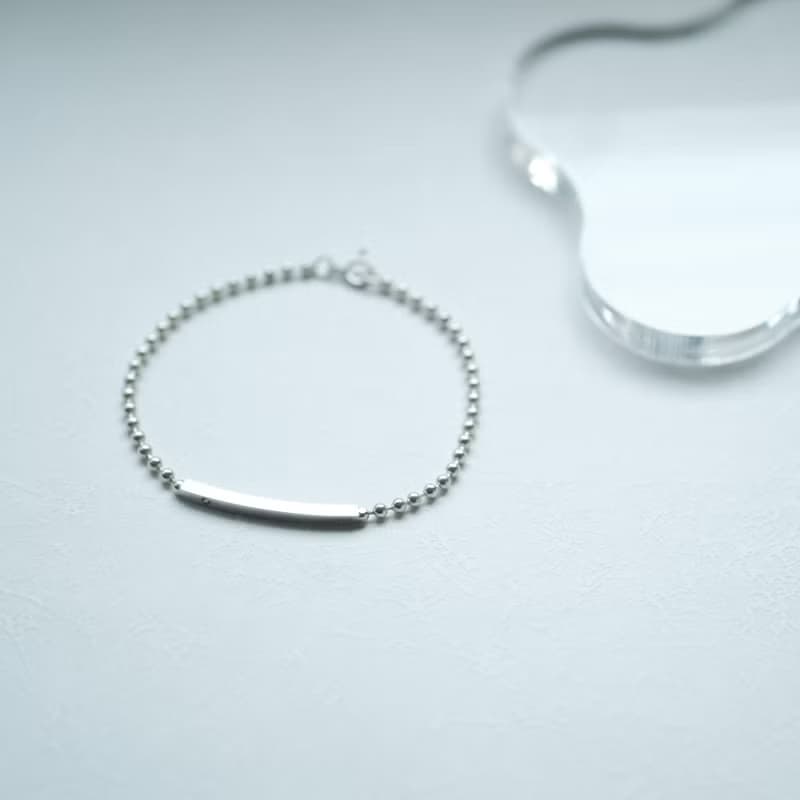 ボールチェーン バー ブレスレット  シルバー925