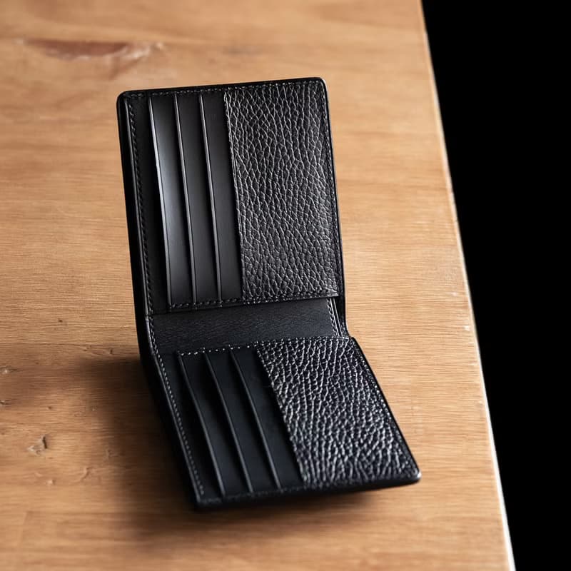 訂製植鞣手工短夾皮夾 bifold wallet Italia Dollaro leather 01