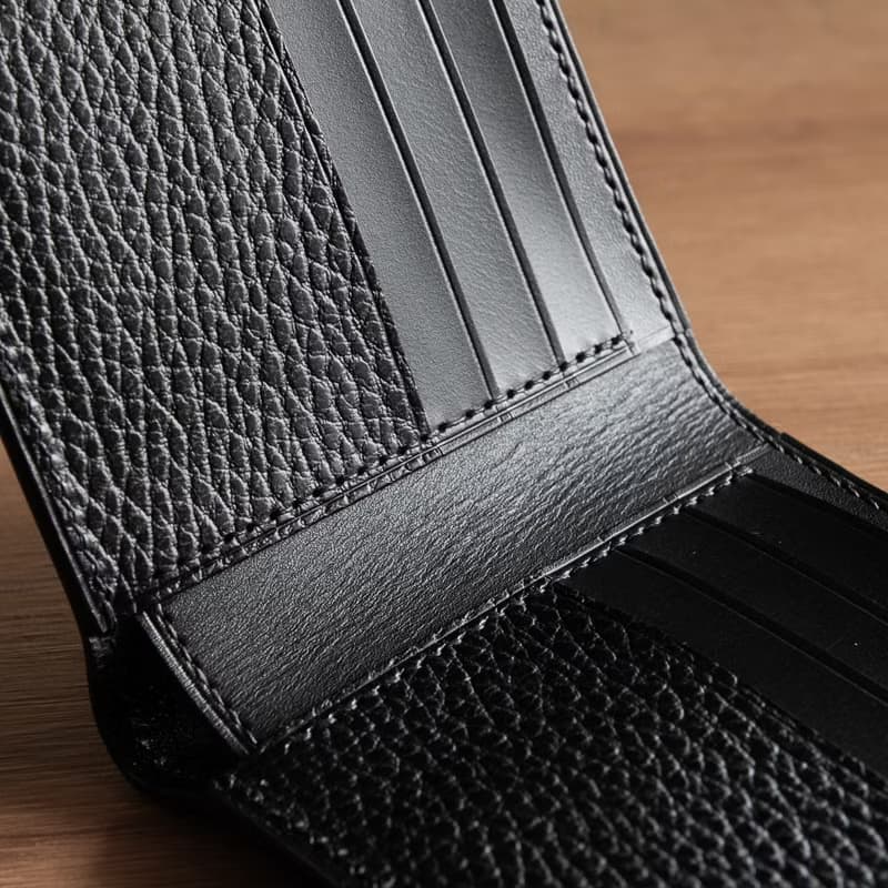訂製植鞣手工短夾皮夾 bifold wallet Italia Dollaro leather 01