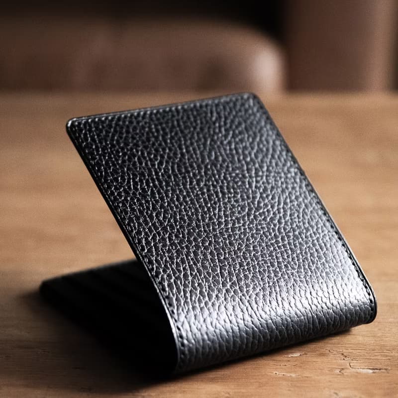 訂製植鞣手工短夾皮夾 bifold wallet Italia Dollaro leather 01