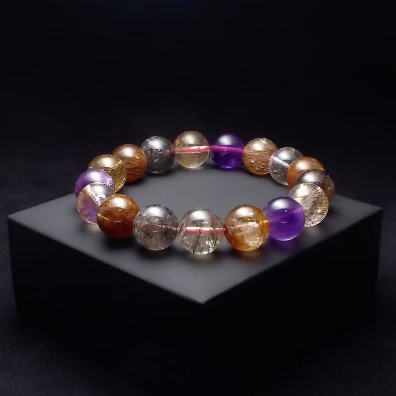 晶透超七多寶水晶象徵圓滿與和諧 手鍊 手環 QBR-00106