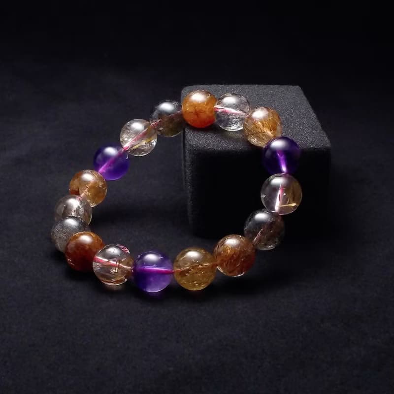 晶透超七多寶水晶象徵圓滿與和諧 手鍊 手環 QBR-00106