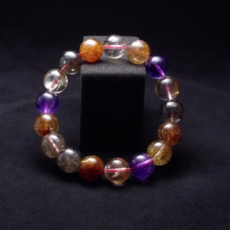 晶透超七多寶水晶象徵圓滿與和諧 手鍊 手環 QBR-00106