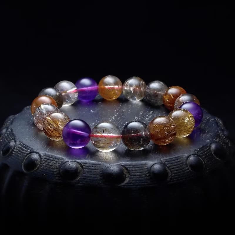 晶透超七多寶水晶象徵圓滿與和諧 手鍊 手環 QBR-00106