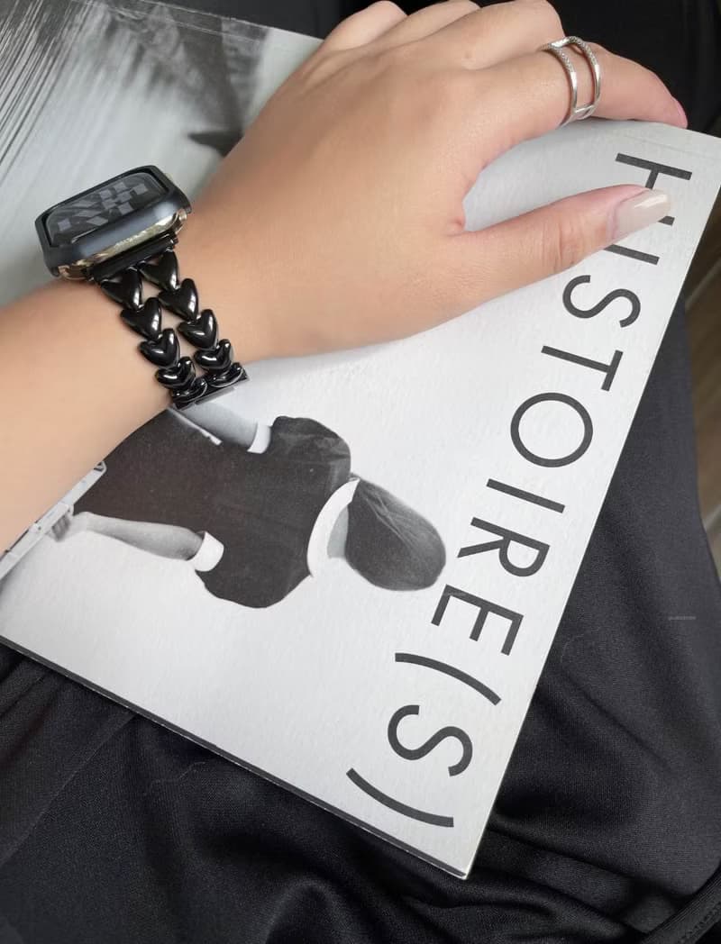 Apple Watch | 雙排愛心不銹鋼錶帶 四色