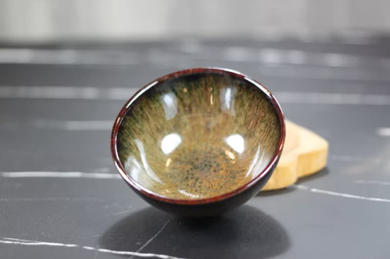 【送禮好物】秋禾 天目釉 圓滿茶杯 鶯歌陶藝名家葉敏祥作品