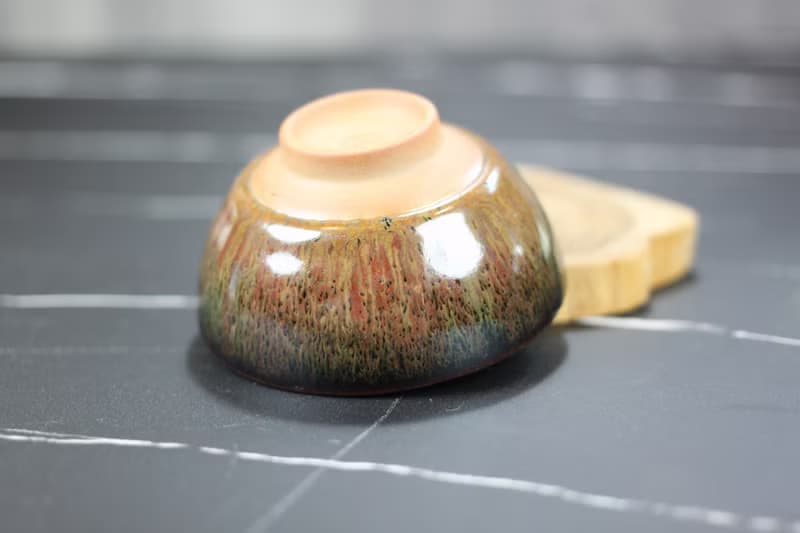 【送禮好物】秋禾 天目釉 圓滿茶杯 鶯歌陶藝名家葉敏祥作品