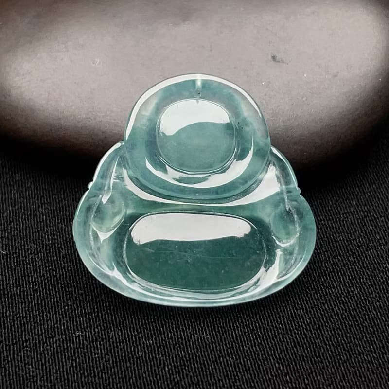 冰藍水翡翠彌勒佛 | 天然翡翠A貨 | 送禮