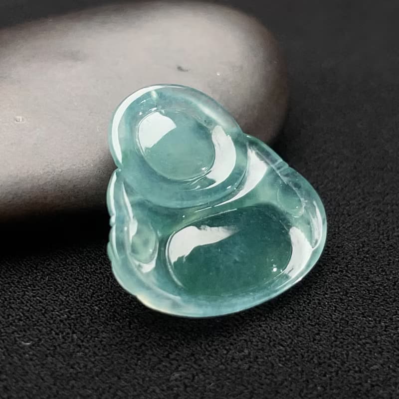 冰藍水翡翠彌勒佛 | 天然翡翠A貨 | 送禮
