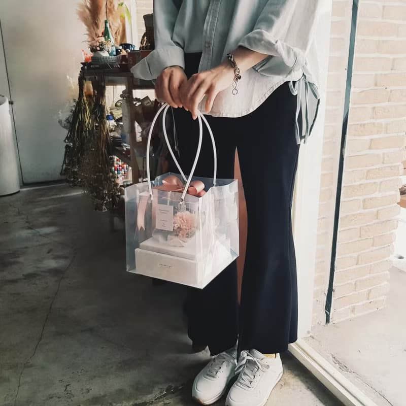 2朵永生花+蓪草乾燥花|微醺泡泡粉玫瑰|夢幻玫瑰花 生日禮物