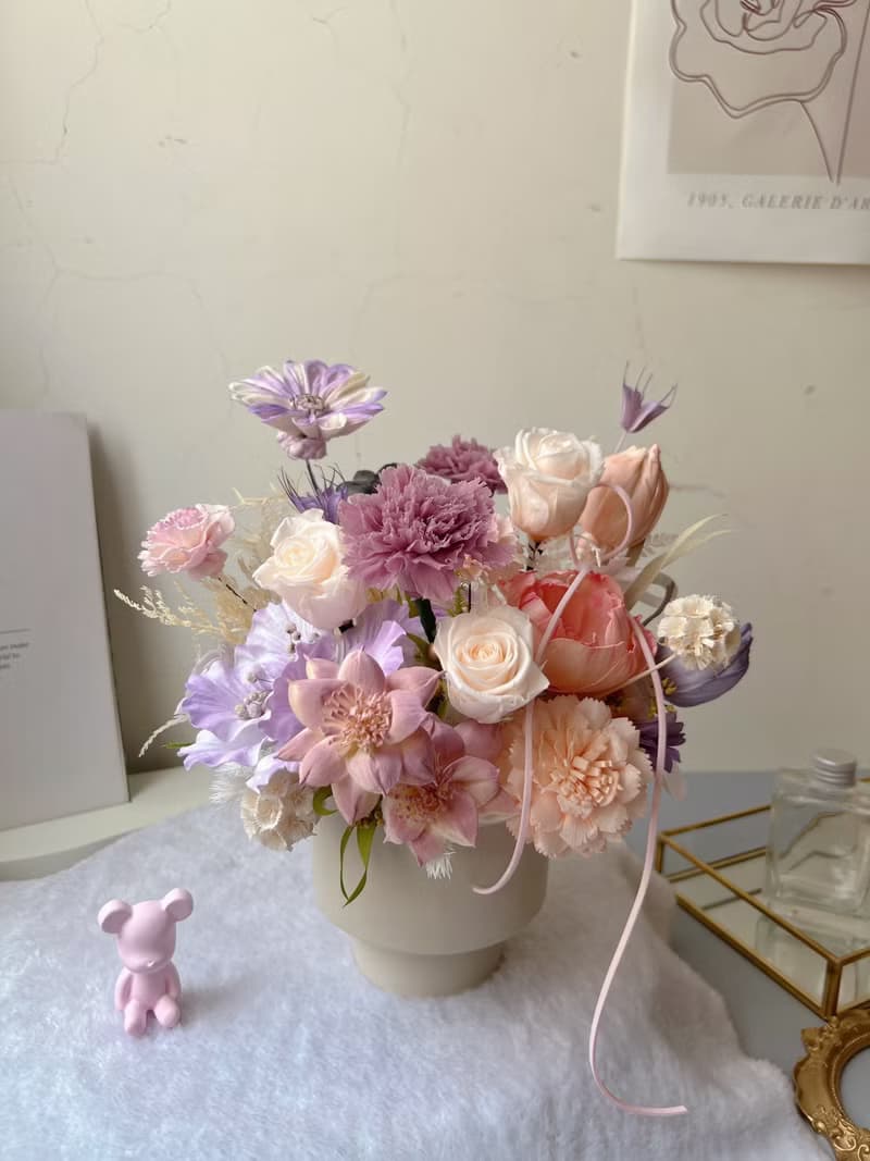 【陞遷花禮】flower-of-life 溫柔記事 日本永生花 榮升花禮