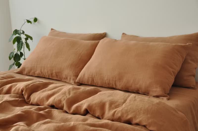 Clay linen duvet cover / Softened linen / Comforter cover / Quilt cover