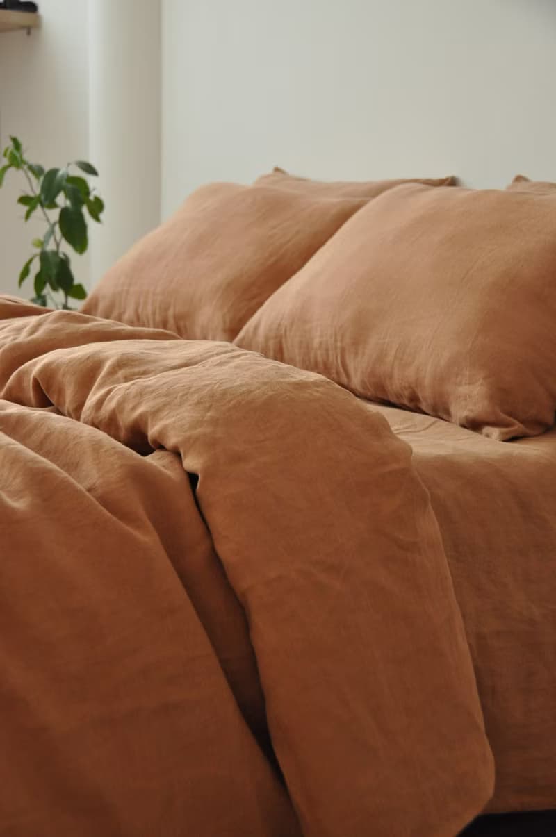 Clay linen duvet cover / Softened linen / Comforter cover / Quilt cover