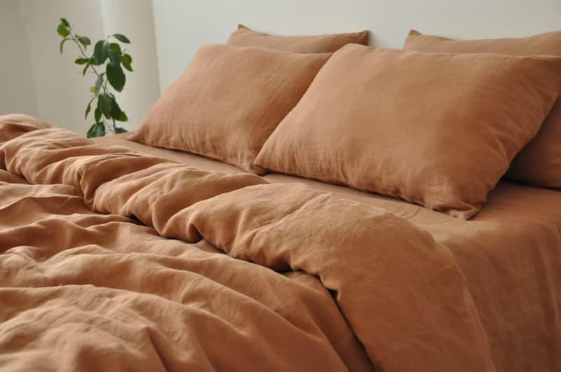 Clay linen duvet cover / Softened linen / Comforter cover / Quilt cover