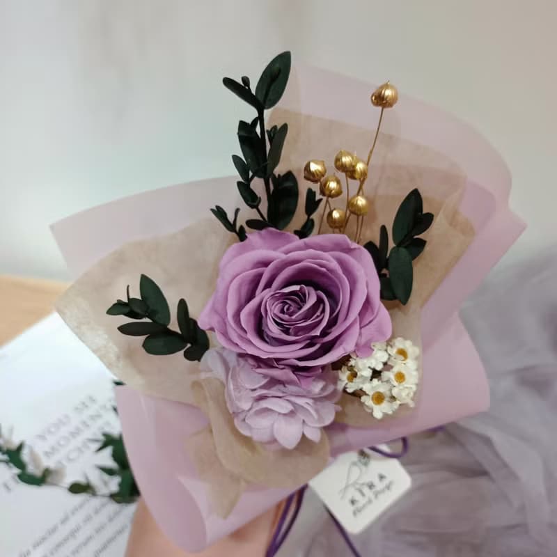 花晨月夕 / 永生花小花束 / 情人節花束 畢業花束 生日禮物 情人
