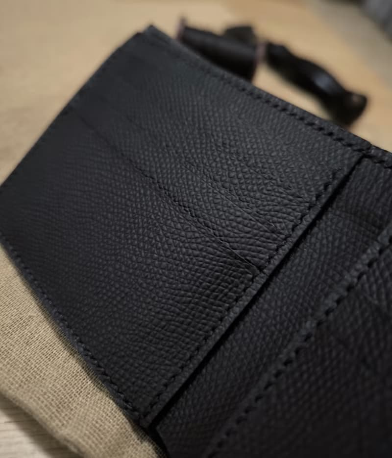 Men Classic short bifold 8 card slots wallet handmade 皮包手工