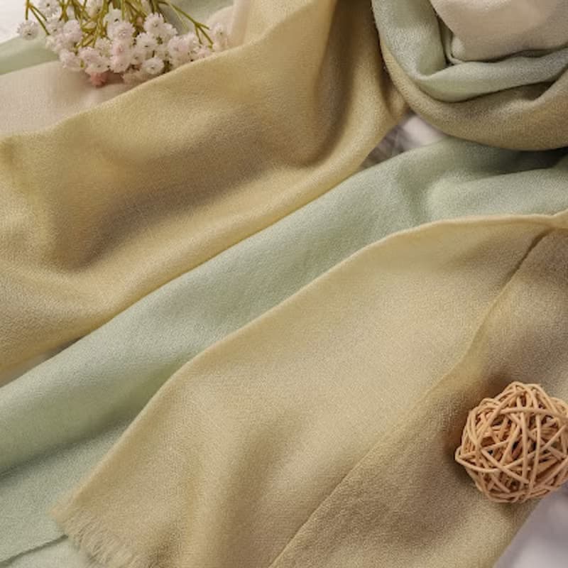 Cashmere羊絨圍巾/披肩 漸層 戒指絨 望山 四季適用