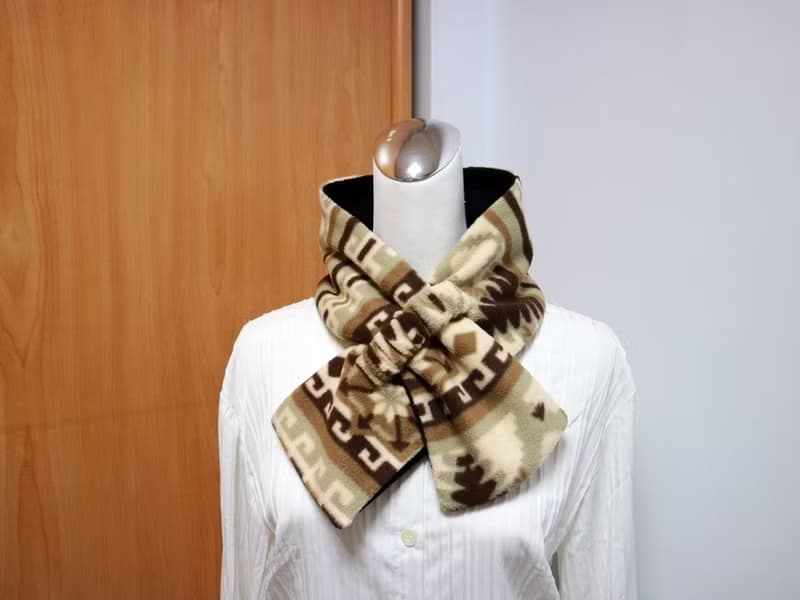 可調式短圍巾.scarf 保暖圍脖 雙面雙色 大人.小孩均適用