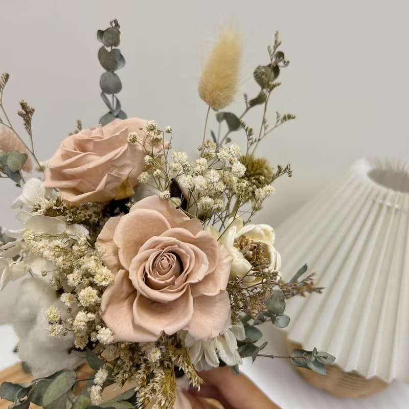 幸福花童小花束 永生花 乾燥花 結婚花束 花童 附提袋