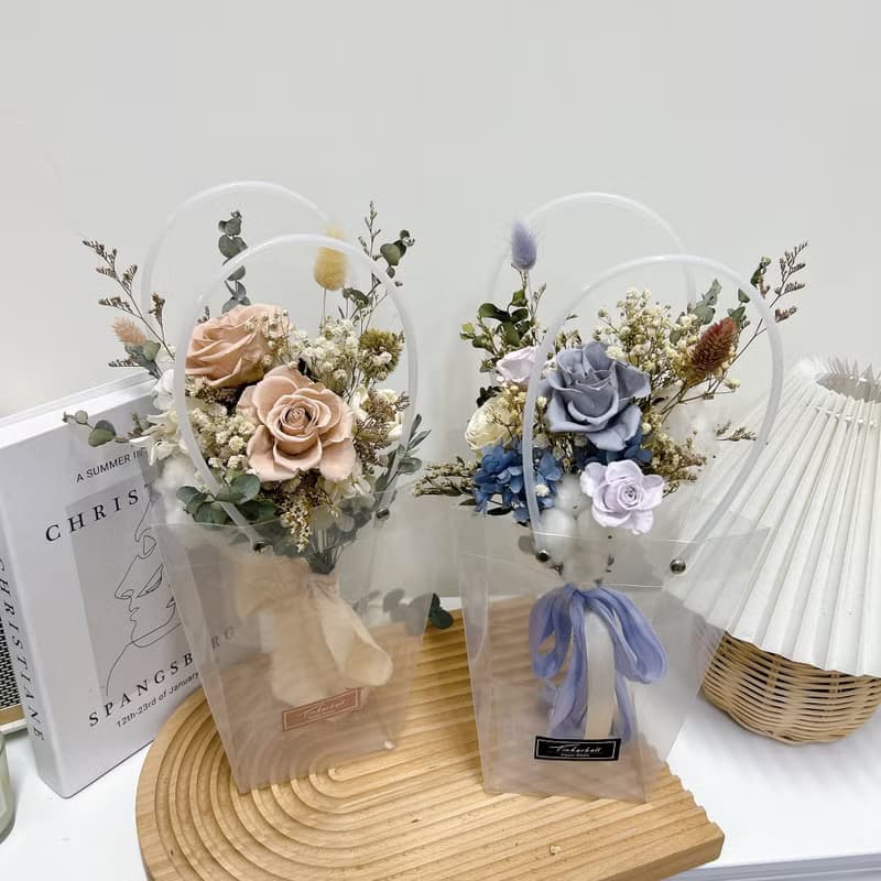 幸福花童小花束 永生花 乾燥花 結婚花束 花童 附提袋