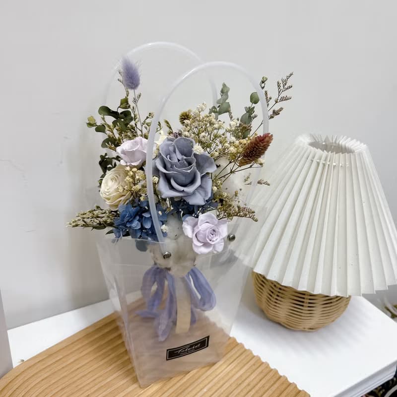幸福花童小花束 永生花 乾燥花 結婚花束 花童 附提袋