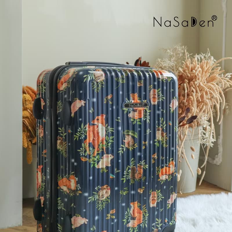 NaSaDen納莎登 22吋 新無憂【英格藍貓聯名款】 拉鍊行李箱