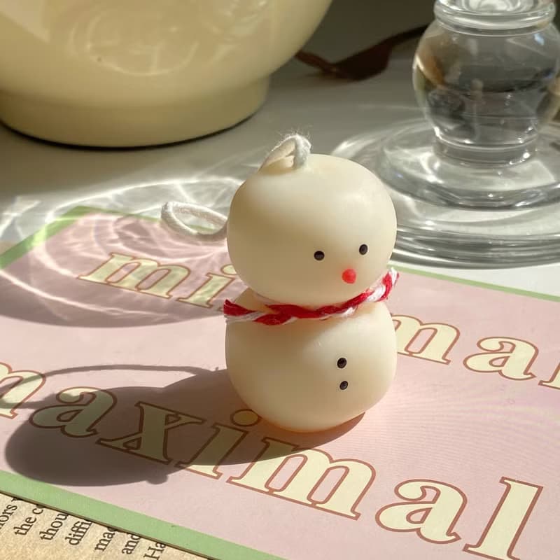 【聖誕系列】雪人寶寶蠟燭 香氛蠟燭 聖誕禮物 交換禮物