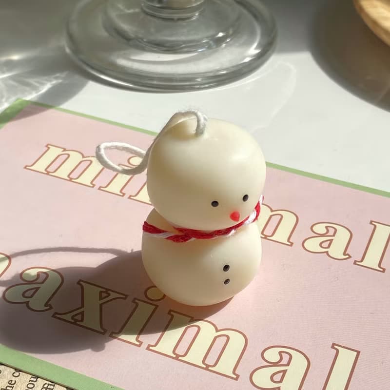 【聖誕系列】雪人寶寶蠟燭 香氛蠟燭 聖誕禮物 交換禮物