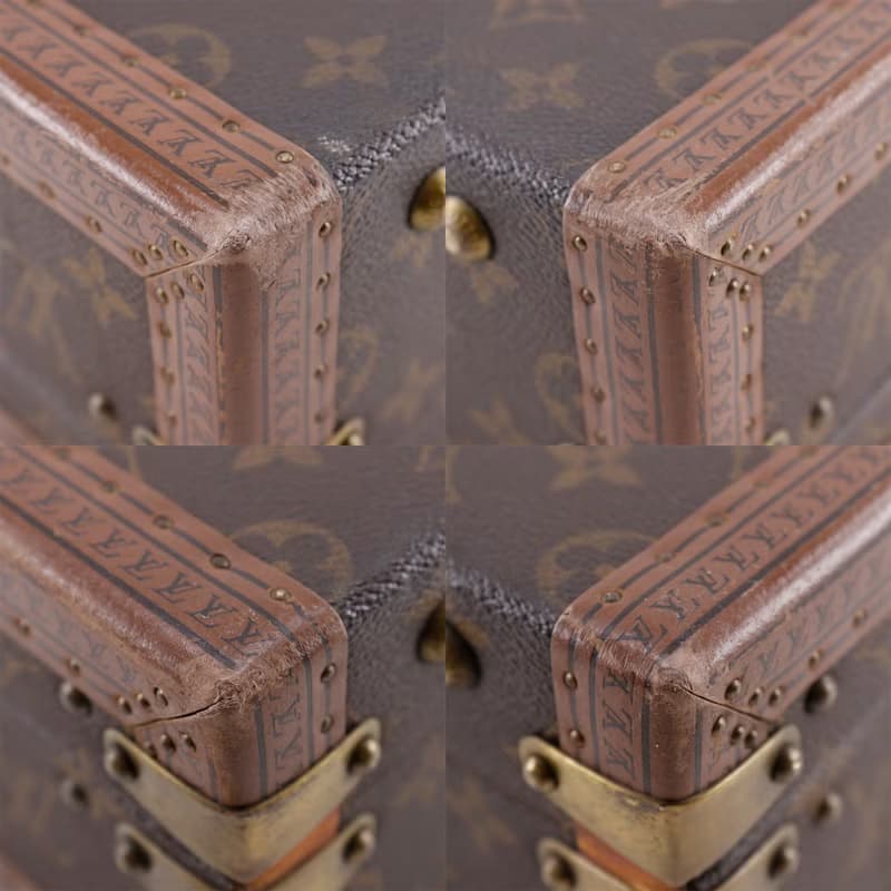 【日本直送】 LOUIS VUITTON プレジデント トランク ヴィンテージ アタッシュケース M53012 モノグラム 茶 1054856【中古】